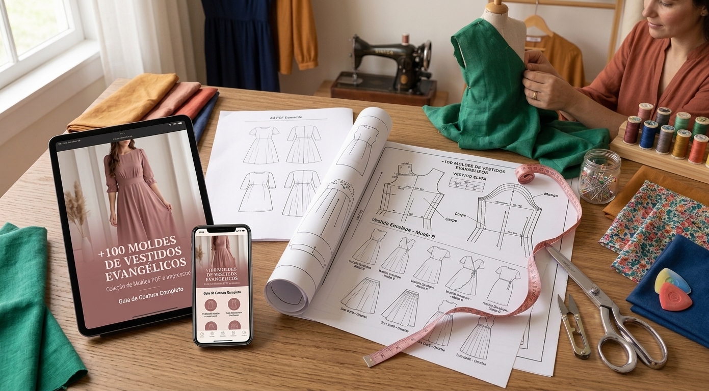Moldes de vestidos evangélicos